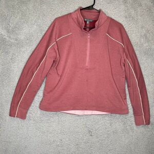 Title Nine womens quarter zip pullover jacket outdoors hiking athletic pink M